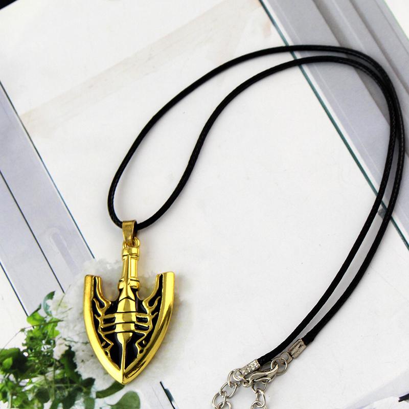 Anime JOJOS BIZARRE ADVENTURE Necklace Kujo Jotaro Arrow Metal Pendant Chain Choker Necklaces Charm Gifts Jewelry