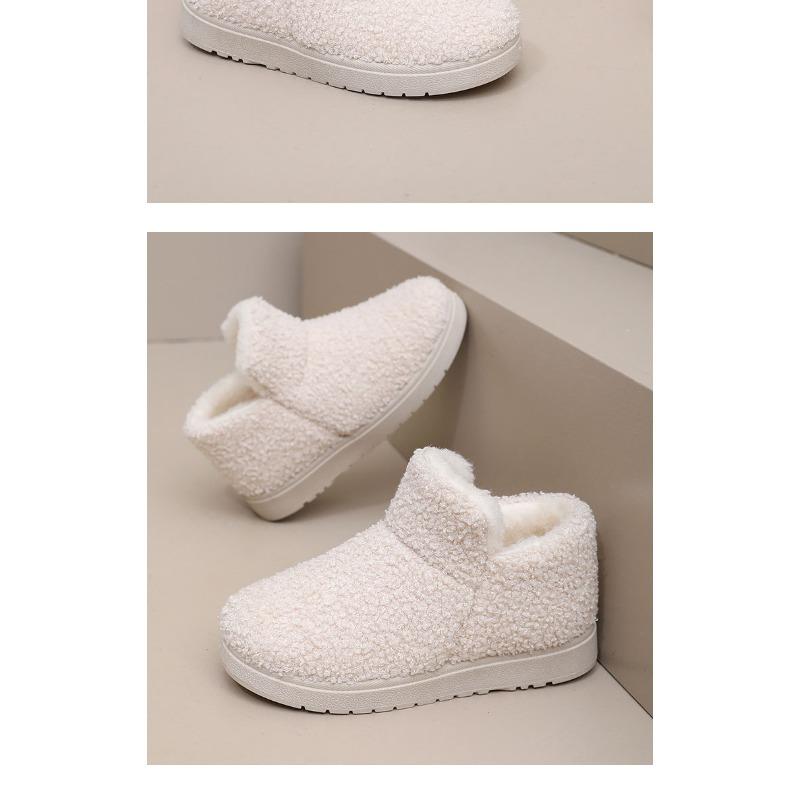 2025 Winter New Arrival Women's Cotton Slippers Home Warmth Slip-Resistant Fleece-Lined Thickened Mom Snow Boots