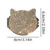 1 Pcs Cute Cat Foldable Pocket Mirror With  Double Side Mini Diamond Painting Mirror For Home Travel Outdoor Use