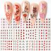 Nail Art Stickers Spring And Summer Series Small Fresh Natural Flowers And Grass Watermark Nail Stickers
