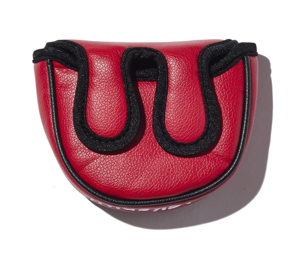 Simple Star Mallet Golf Putter Headcover with Magnet (Red)