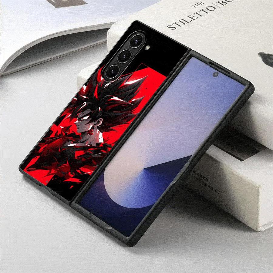 Dragon Ball Super Cool Goku Back Phone Cover Case for Samsung Galaxy ZFold5 ZFold6 ZFold7 ZFold4 ZFold3 Z Fold 7 6 5 4 3