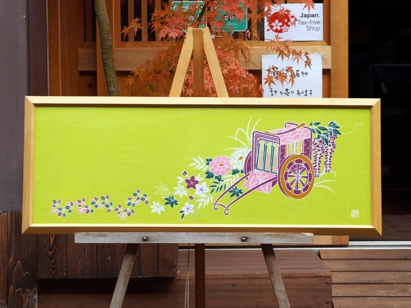 Färben Anbo Handtuch Echtes gefärbtes Baumwoll Tokuoka Hergestellt in Japan 35cm x 100cm "Goshoguruma" 100%