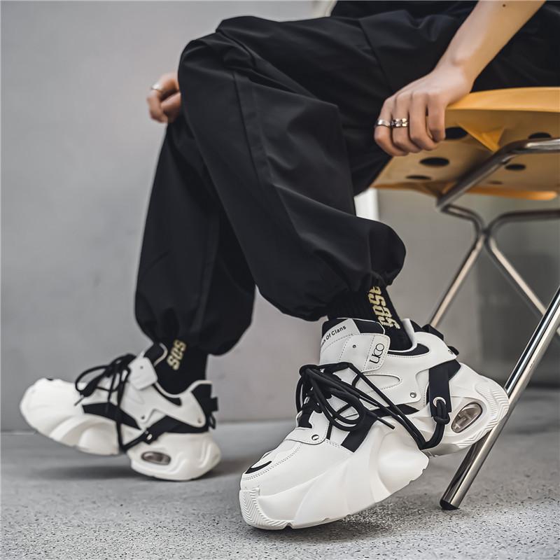 Fashion Classic Men's Sneakers Teen Student Thick Bottom Trendy Casual Shoes Outdoor Anti slip and Wear resistant Sports Running Shoes