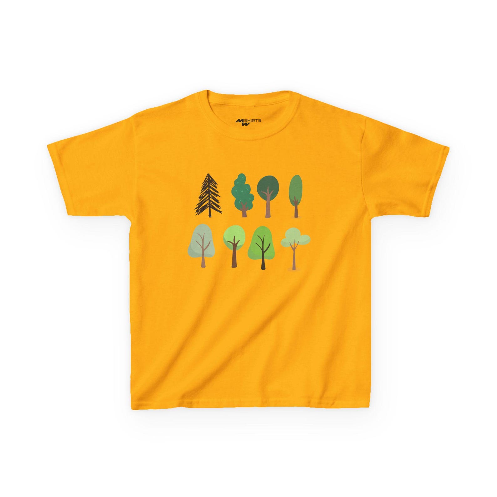 Kids Tree Graphic Tee: Eco-Friendly Cotton Outdoor Adventure S