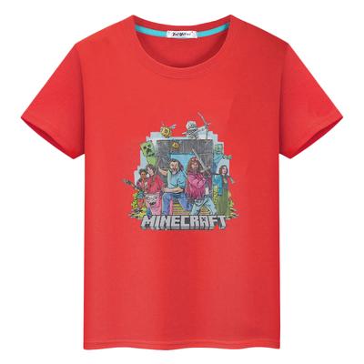 T Shirt for Kids Boy 10year Minecraft Print 100%Cotton Anime Tees Y2k One Piece  Kawaii Tops Short Pride Tshirt Girls Clothes