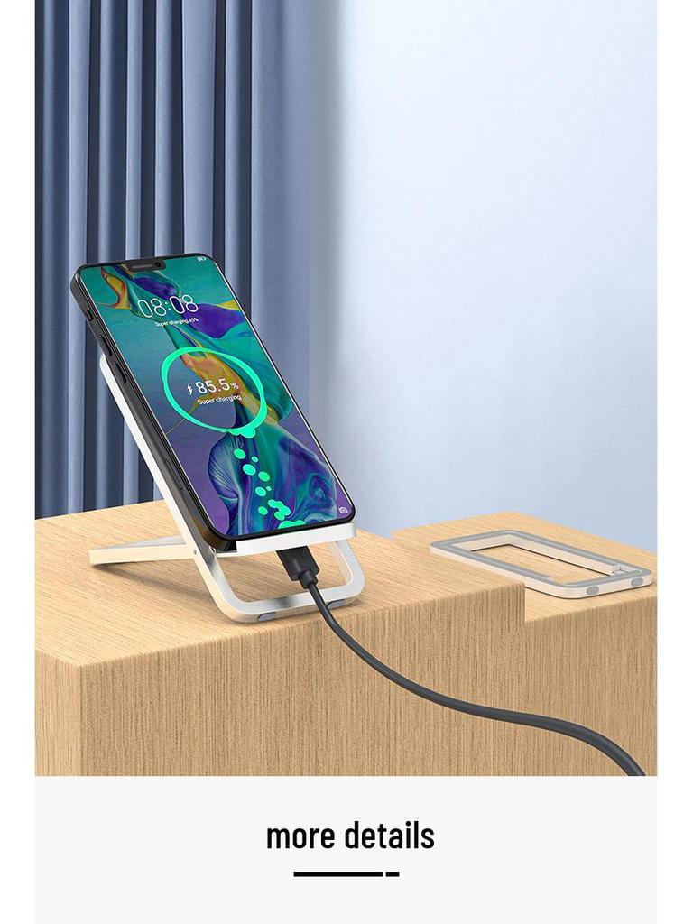 All-Aluminum Foldable Mobile Phone Holder for Desktop Streaming & Viewing