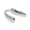 Women Finger Ring Minimalist Geometric Design Adjustable Fit Open Ring Stainless