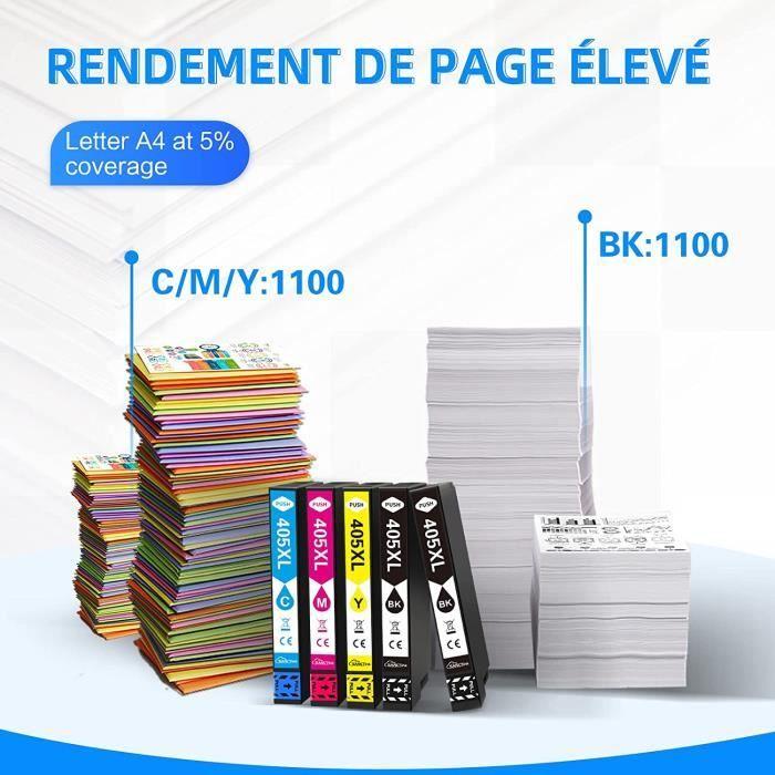 Compatible Ink Cartridges for Epson Cartridge 405XL Replacement for Workforce WF-7830DTWF WF-4820DWF WF-3820,[Z39]