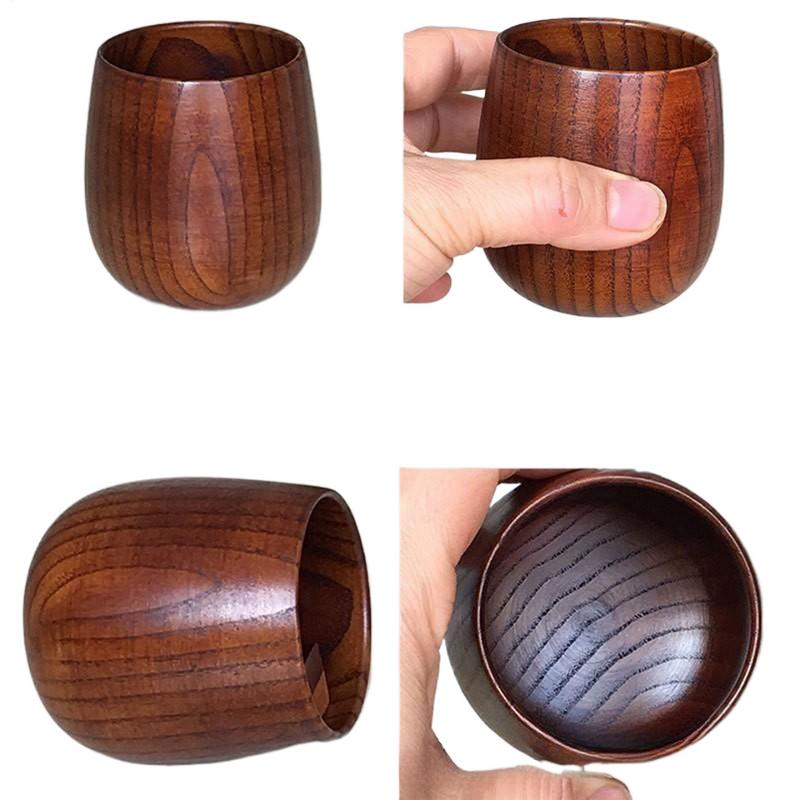 2pcs Charred Whiskey Wooden Cup Sour Date Wood Cup Rustic Vintage Cool Bottle For Birthday Wedding Christmas Travel