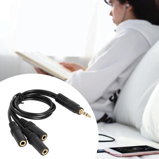 Audio Extension Cable to 3 Ways Universal 1 PVC 3.5mm 1 Male to