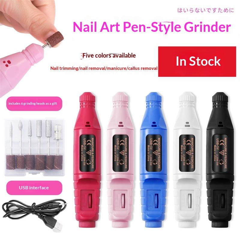 Professional Electric Nail Grinder Polishing Machine Kit With Nail Drill Bits File Manicure Remover Tools