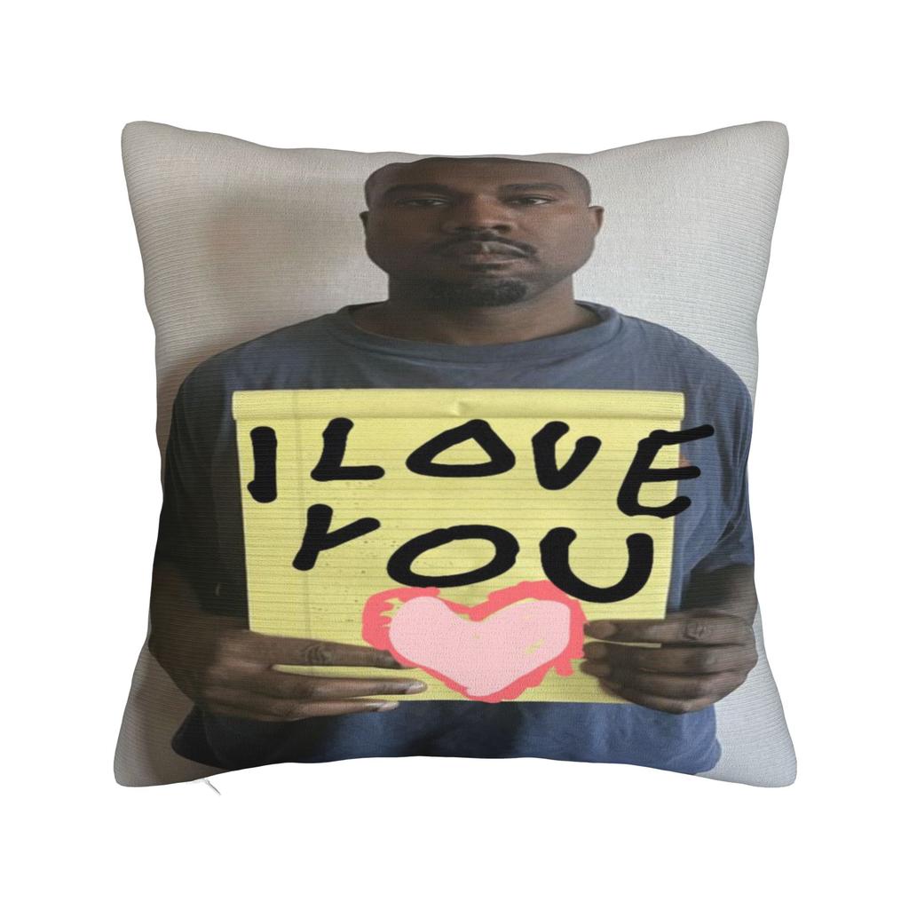 K-kanyes W-wests Funny Meme Printed Pillowcases Cushion Cover  Pillow Covers New Style Sofa Decoration Zipper Multi Size