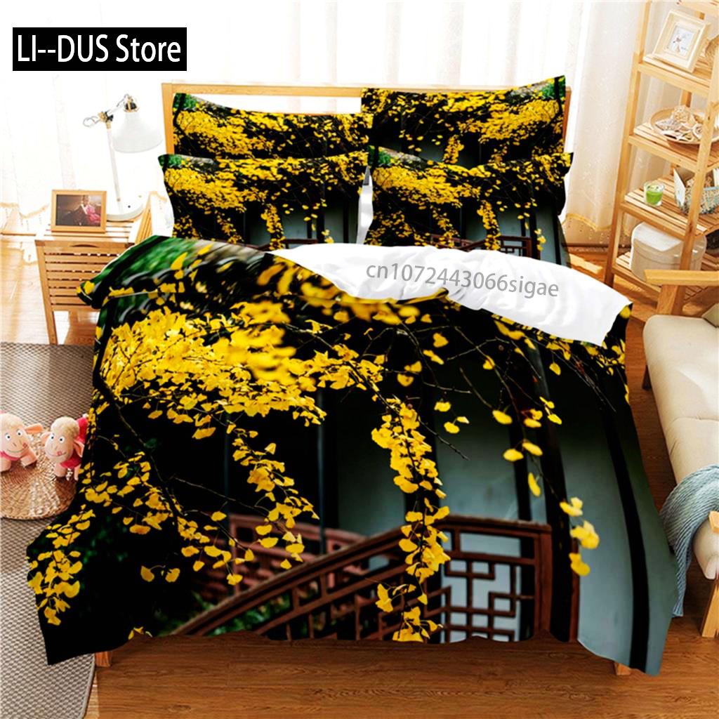 Green Forest Bedding Set Duvet Cover Set 3d Bedding Digital Printing Queen Size Bedding Set Fashion Design