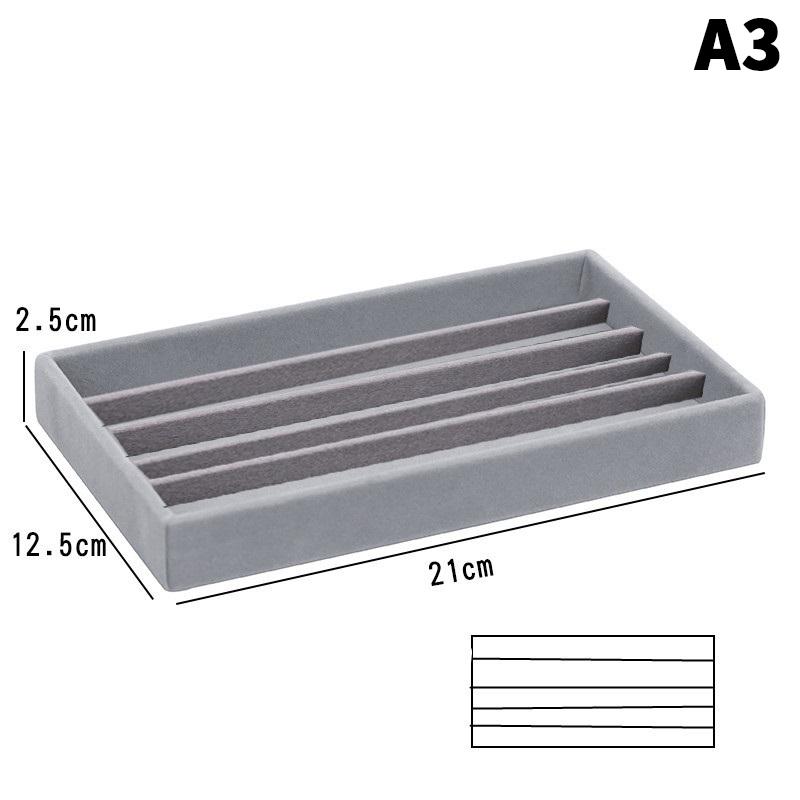 Velvet Jewelry Box Tray Storage Jewellery Holder For Ring Earrings Necklace Bracelet Display Box For Jewelry Classification Box