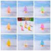 10pcs/Set Cute Xams Tree Miniatures Mini Noctilucent Christmas Ornaments  Tabletop