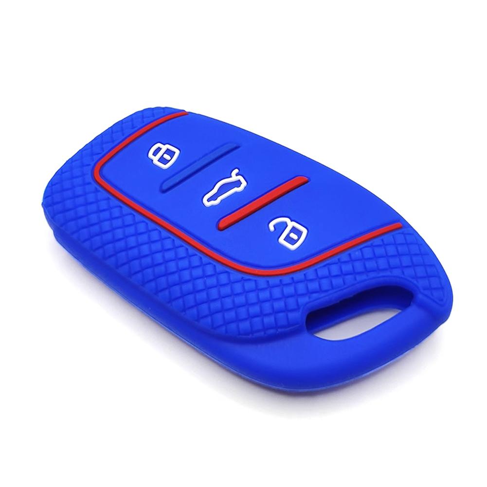 

Силиконовый чехол для ключа, чехол с 3 кнопками, защитный держатель для ключа, чехол для MG4 MG5 MG6 MG ZS EV HS EHS ZX GT Roewe RX3 RX8 ERX5 RX5 синий