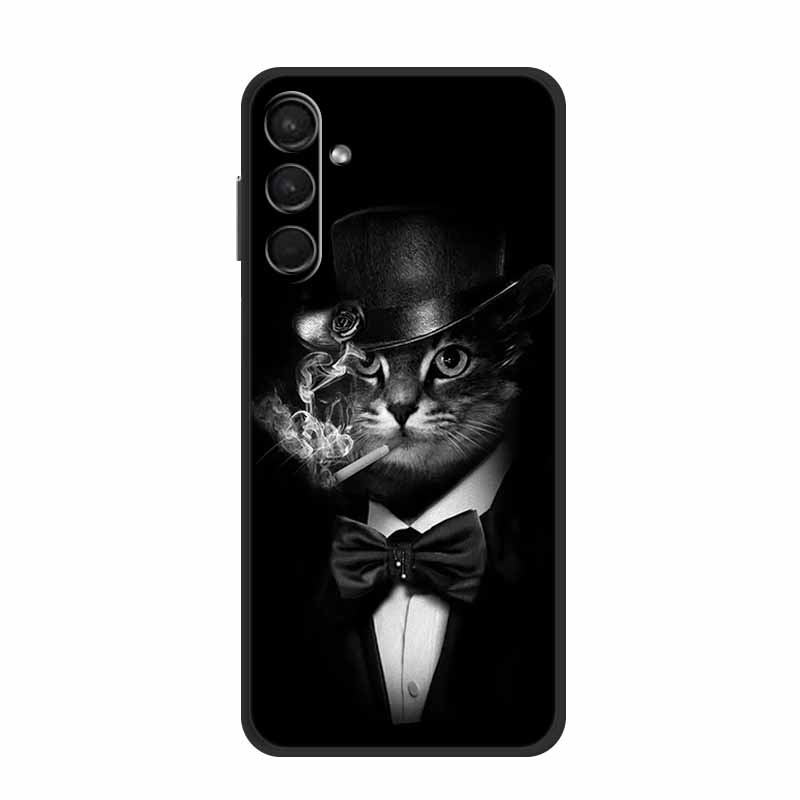 For Samsung A24 Cases A14 A24 A54 A34 5G Lovely Painted Cat Soft TPU Silicon Cover For Samsung Galaxy A54 5G Cover A 24 Bag