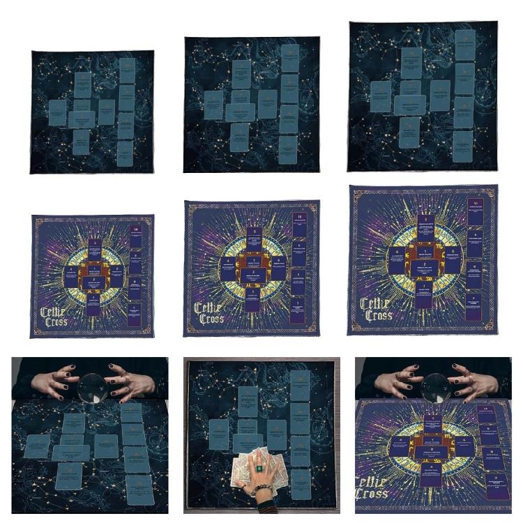 Divinations Tablecloth Reading Card Astrologys Tarots Cards Tablecloth Altars Cloth Divinations Board Game Accessories