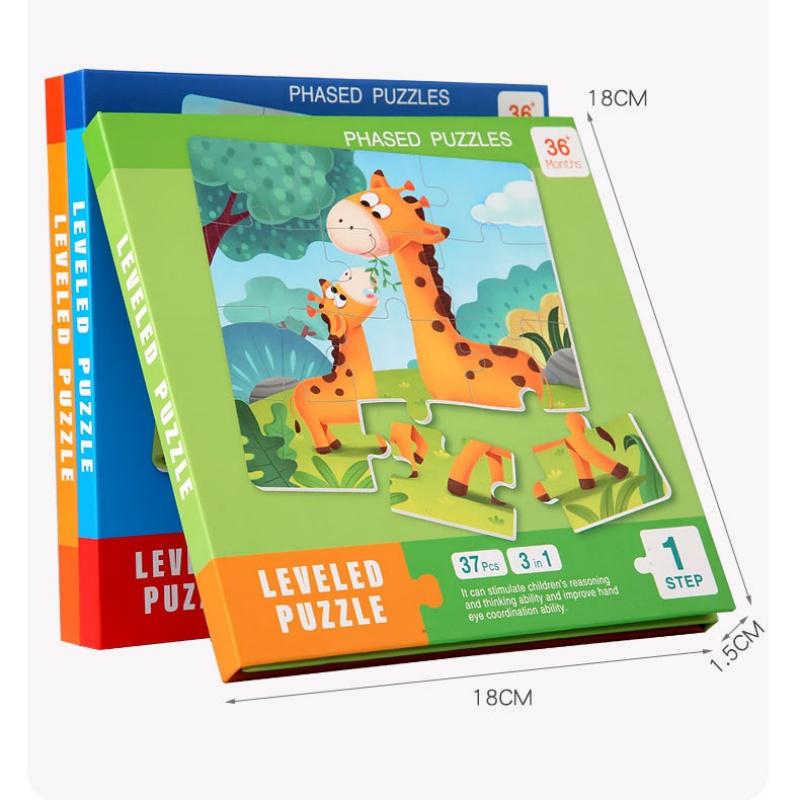 Dzieci Przenośne Magnetyczne Drewniane Puzzle Wzór Kreskówkowy Cicha Książeczka Puzzle Gra Dzieci Zabawki Edukacyjne Montessori