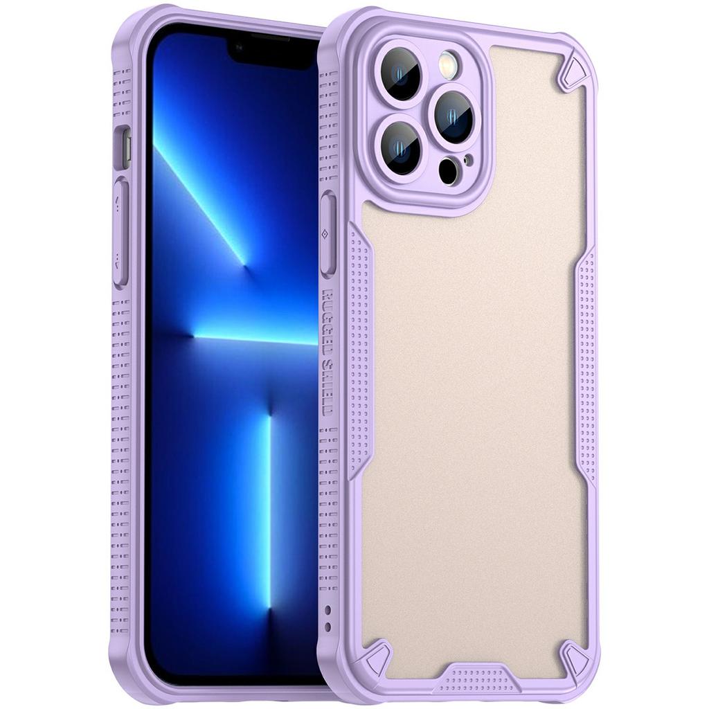 For iPhone 13 Pro Max Case PC+TPU Frosted Phone Back Cover