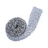1 Yard 3cm Width Sparkling Back Glue   Rhinestone Decorative Banding Belt Silver