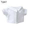 For 20cm Idol  Doll Clothes Accessories Striped Short Sleeve Cotton Stuffed Doll Shirt Top Blouse T-shirt Kids Toy Gift