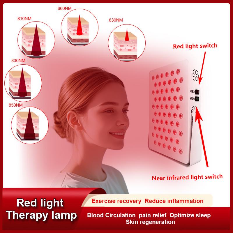 

300W Червона світлотерапевтична лампа для омолодження шкіри - Настільна інфрачервона beauty-лампа 97.5*23*9.5CM