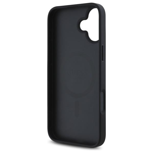 Guess Guhmp16Sp4Ropemck Iphone 16 6.1   Czarny/Black Hardcase 4G Flowers Print Magsafe