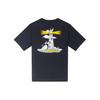 T Shirts Men's Black Crew Neck Moderate Straight Fit 10024760-A01