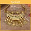 Ethnic Vintage Bohemian Long Coin Necklace With Tassel Coin Pendant Design For Women