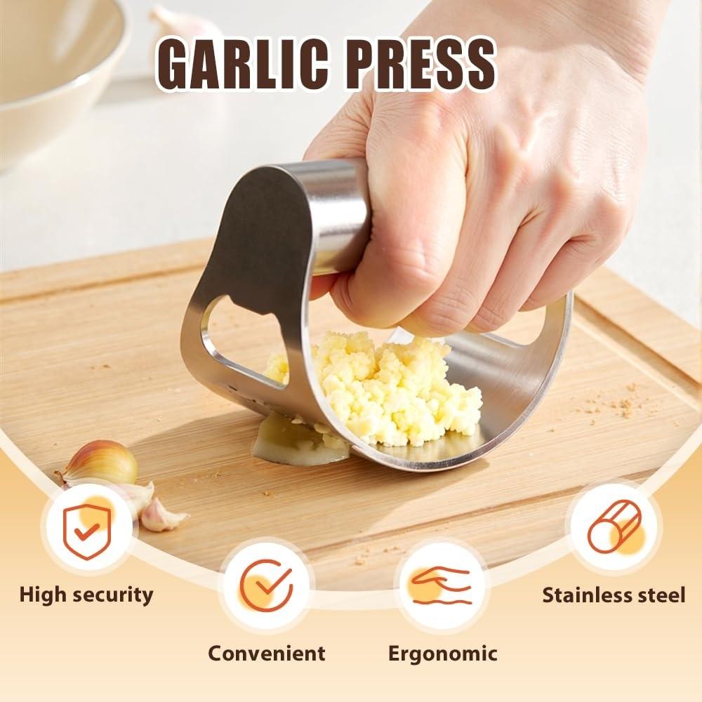 Manual Garlic Chopper Multi-function Garlic Smasher New Garlic Mincer Tool  Kitchen Tool