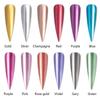 12 Colors Mirror Effect Nail Polish Magic Metallic Lacquer Nail Polish Chrome Nail Art Polish Varnish DIY Nail Decor ZPG