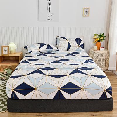 Karomuster Bettlaken Weiches Spannbettlaken Doppelbett Matratzenschoner 150/180/200 Bettdecke Sabanas Individuales (Kein Kissenbezug)