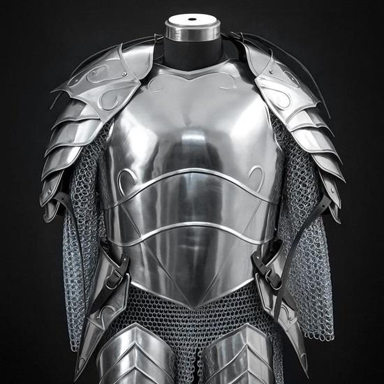 Elven Empress Costume Armor Full Steel Fantasy Battle Suit for Women’s Cosplay, LARP  Medieval Dress-Up