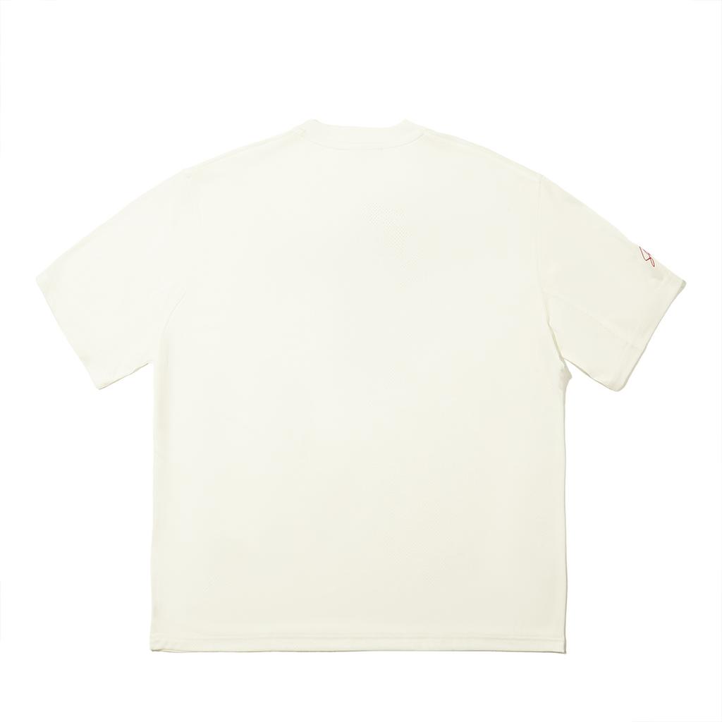 Li Ning X Staple Collaboration Series Simple Solid Color Comfortable Crew Neck Short Sleeve T-Shirt Men T-Shirts Off-White AHSV715-1