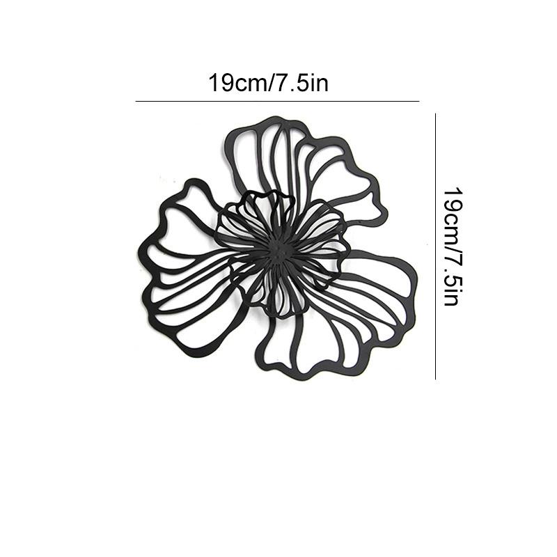 1 STK Wandmontiertes Mehrfarbiges Hohlmuster Doppellagig Heimdekoratives Eisen Kunst im Böhmischen Stil Elegant