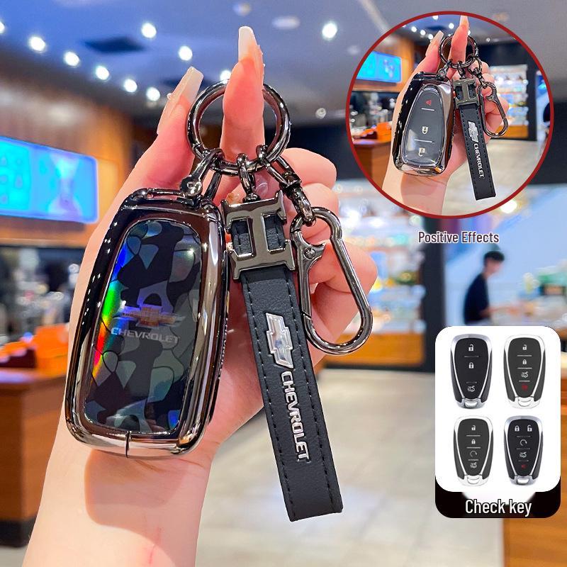 Compatible Key Cover for Chevrolet Malibu XL, Orlando, Cruze, Trax, Trailblazer - Full Coverage Shell