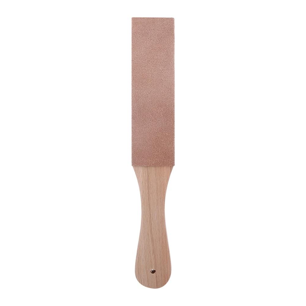STONEGO Holzgriff Leder Schärfriemen Handgefertigte Rasiermesser Polierbrett Für Rasiermesser Messer Doppelseitig Heim Schärfwerkzeug