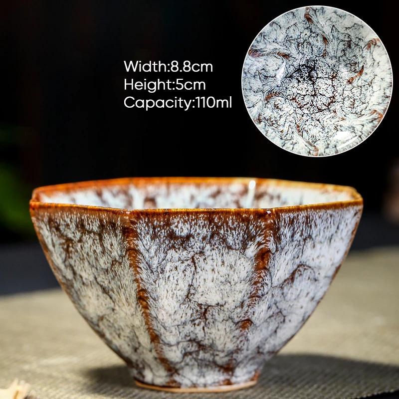 

1 шт. Китайская керамическая чашка для трансформации печи для чая, кофейные чашки, кружки для эспрессо, фарфоровая чаша для чая, керамическая чашка для кунг-фу 1pcs