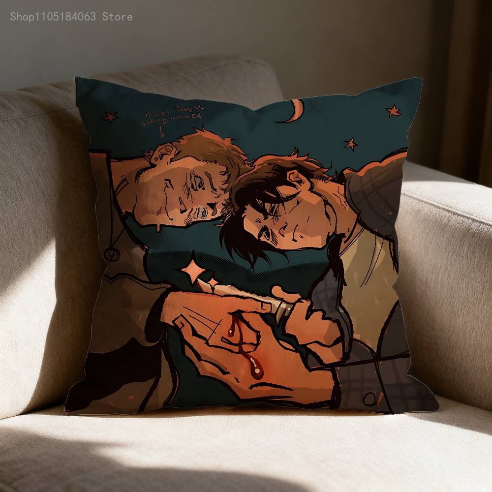 Stuilly Billy and Stu Pillowcases Bedroom Living Room Sofa Home Decor Polyester Cushion Cover with Zipper