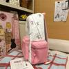 Nylon Backpack Cute Bow Print School Bag for Girls
