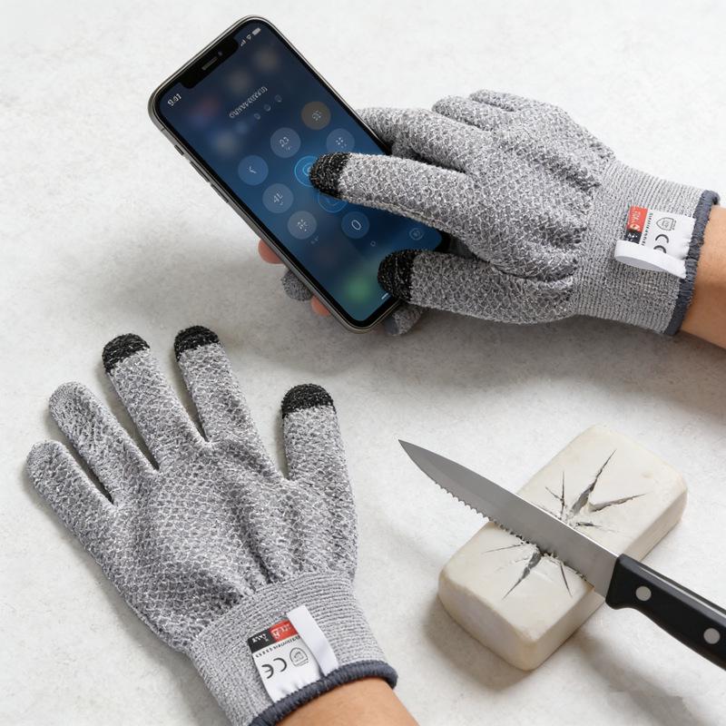 Industrial Grade HPPE Cut-Resistant Gloves for Adults - Wear-Resistant Labor Protection Gloves