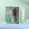 Peigne de massage naturel en bois Tan Mujiang avec motif cygne
