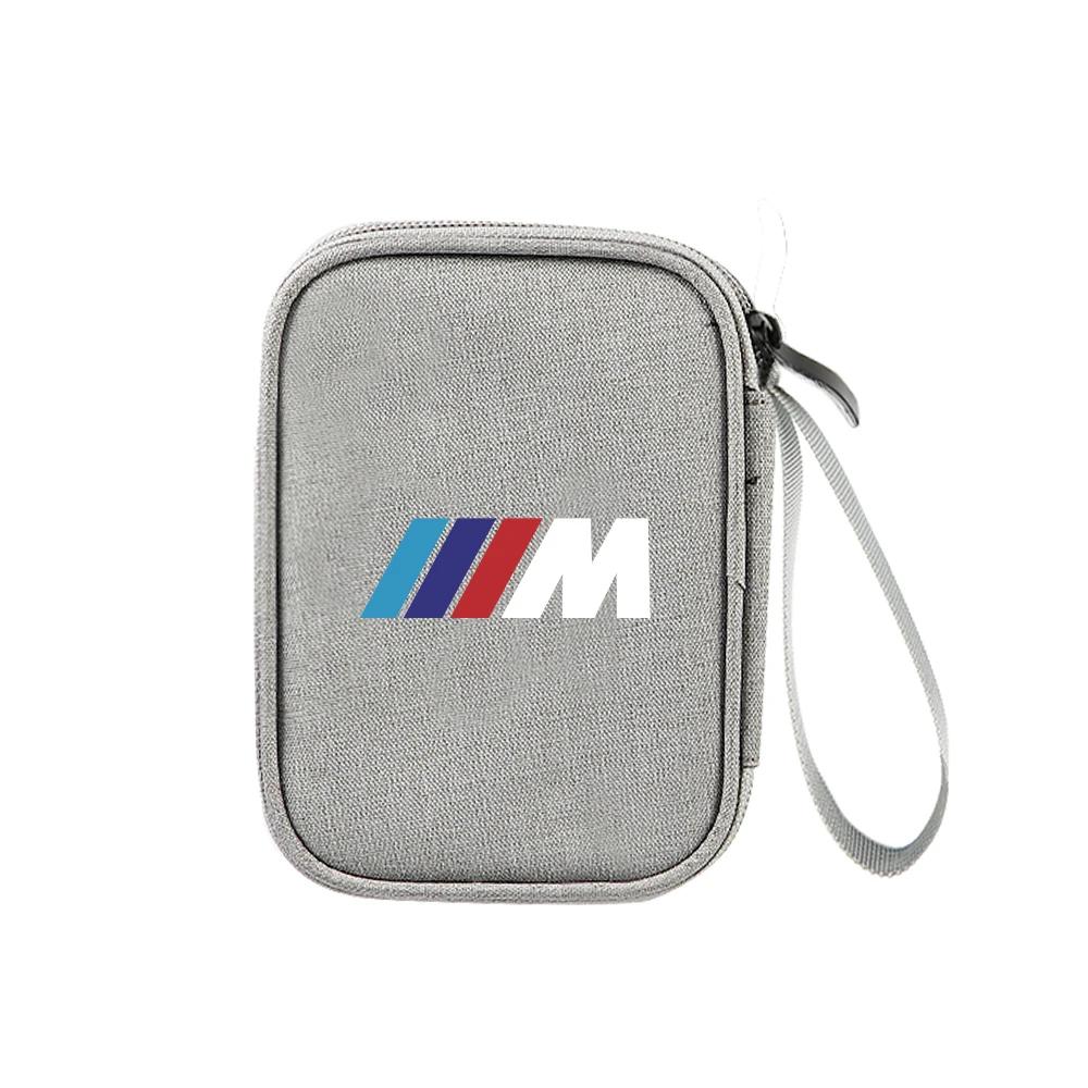 BAGD7 2026 Car Sticker Car Organizer Portable Key Storage Bag For BMW M Performance M5 320 325 E28 E30 E34 E36 E39 E46 X5 X6 F01 F02