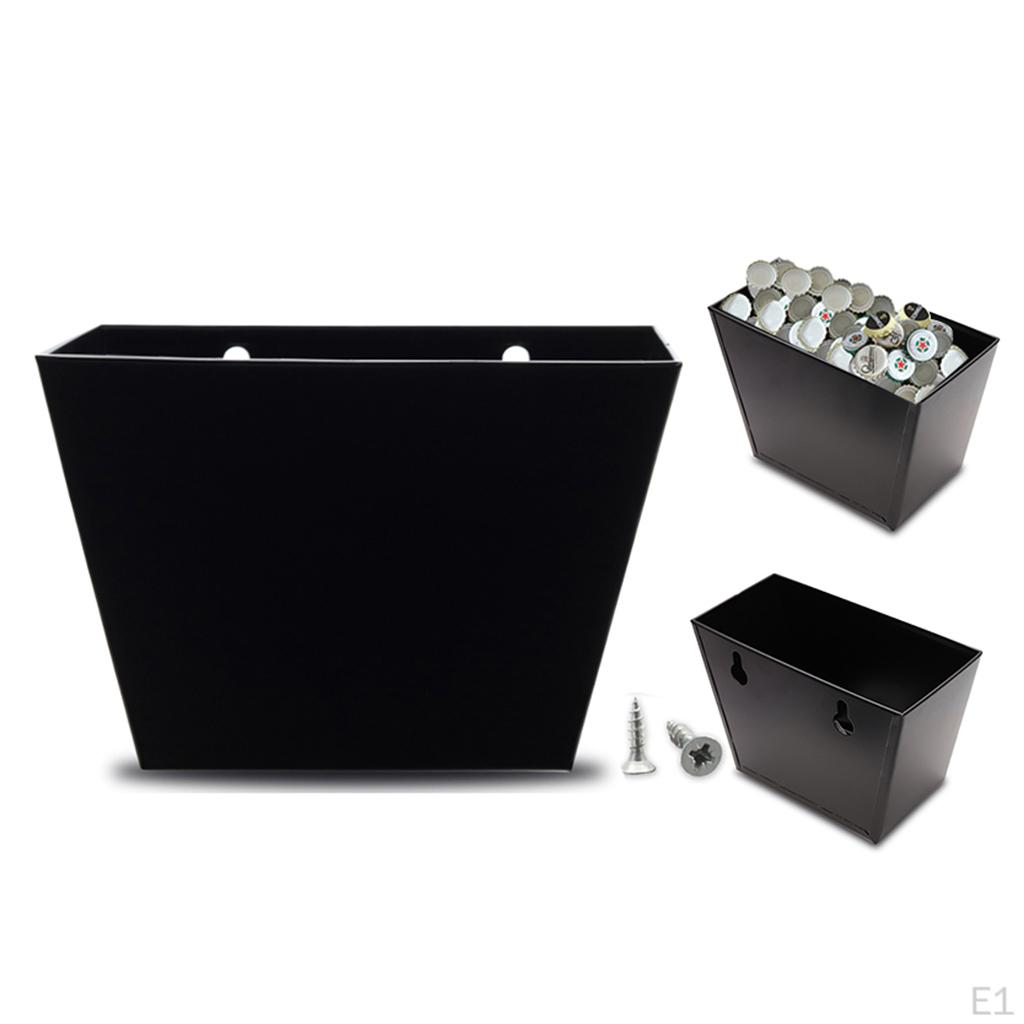 Wandmontierter Flaschenöffner Kapselauffänger Aufbewahrungsbox Eimer mit Schrauben