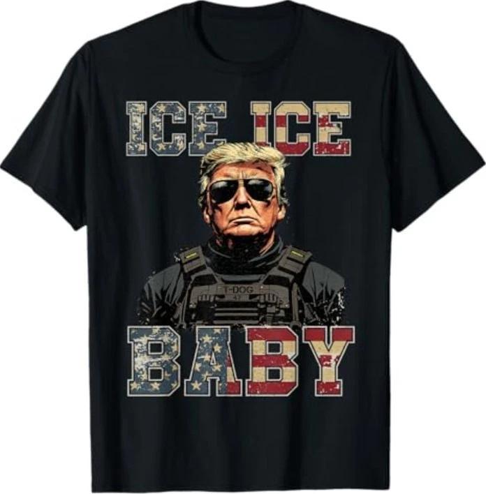 Vintage Ice Ice Baby Funny Trump T-Shirt S