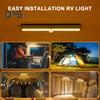 3Pcs RV Step Light Motion Sensor 10 LED Battery Operated Motorhome Trailers Camping Car Motion Activated Magnetic Night Lamp Strip