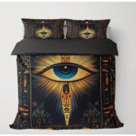 Evil Eyes Duvet Cover Sets For Teens Adults Exotic Bohemian Quilt Covers Bedroom Decor 2 Pillowcases 1 Duvet Cover No Comforter