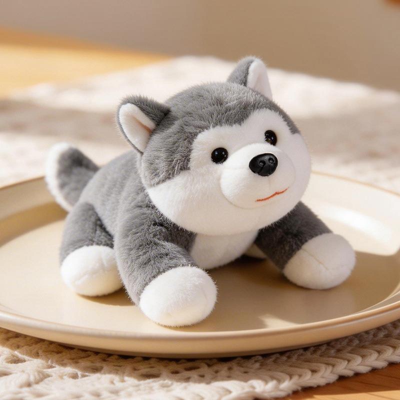 18Cm Cute Table Companion Plush Toys Lovely Piggy Raccoon Fox Husky Bear Plushie Doll Adorable Gift For Kids Girlfriend